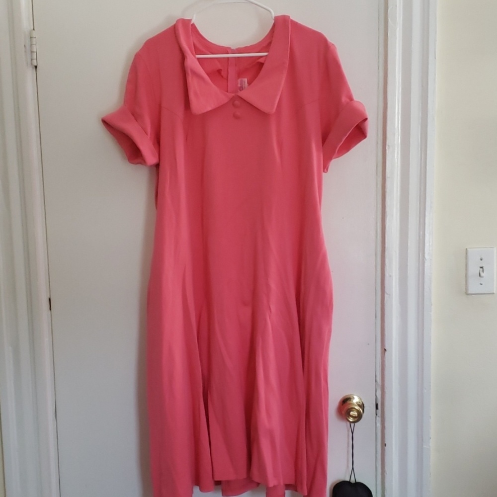 Pinup Couture 3X Madison Coral knit dress